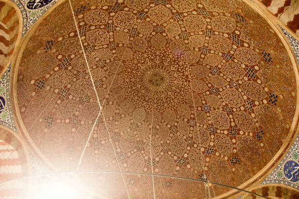 istock Inner view of dome in Ottoman architecture  in Turkey 646737754