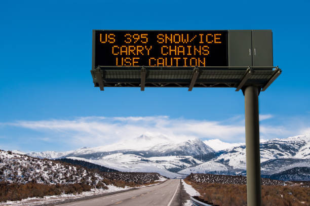 istock Road Conditions Sign 646740412