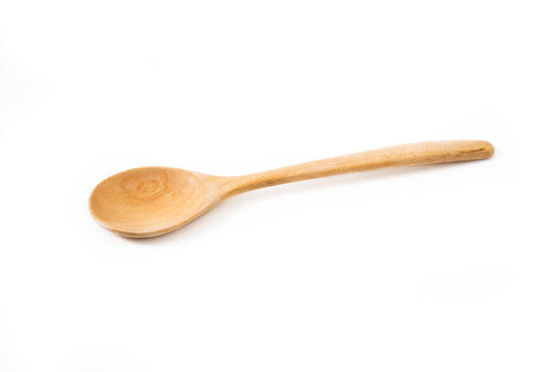 istock Kitchen wood utensil isolated on white background 646742098