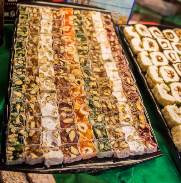 istock Traditional Ottoman Turkish delight sweets 646747644