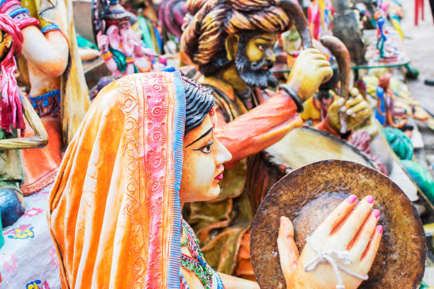 istock Clay made dolls , handicraft items on display , Kolkata 646766838