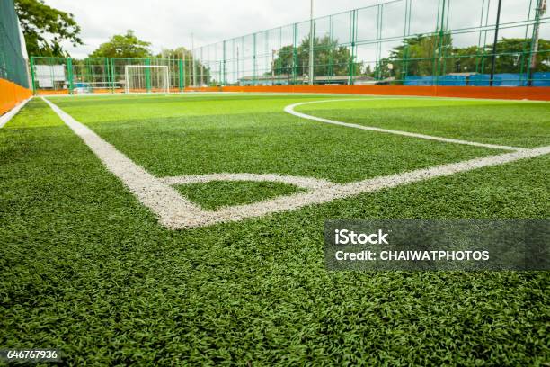 Artificial Turf Soccer Field Stock Photo - Download Image Now - Grass, Artificial, Textile