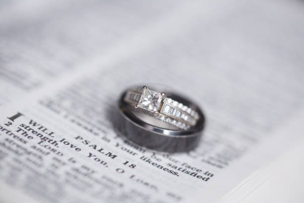 istock Wedding Rings on bible passage Psalm 16 646771130