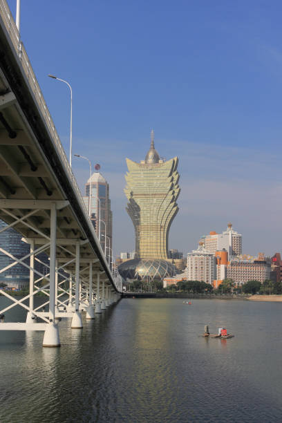 istock Grand Lisboa Hotel Macao and Nam Van Lake 646784106