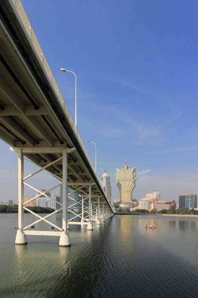 istock Grand Lisboa Hotel Macao and Nam Van Lake 646784186