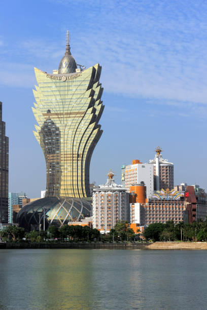 istock Grand Lisboa Hotel Macao and Nam Van Lake 646787492