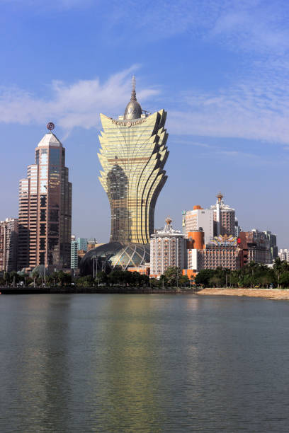 istock Grand Lisboa Hotel Macao and Nam Van Lake 646787500