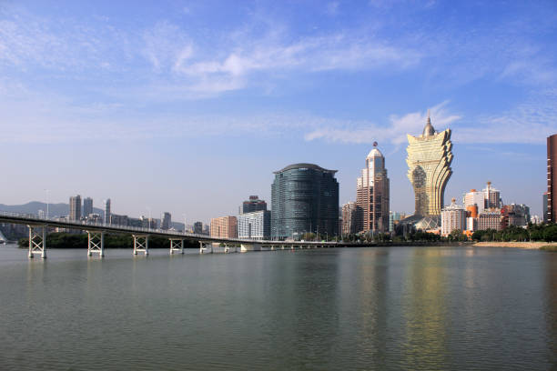 istock Grand Lisboa Hotel Macao and Nam Van Lake 646787668
