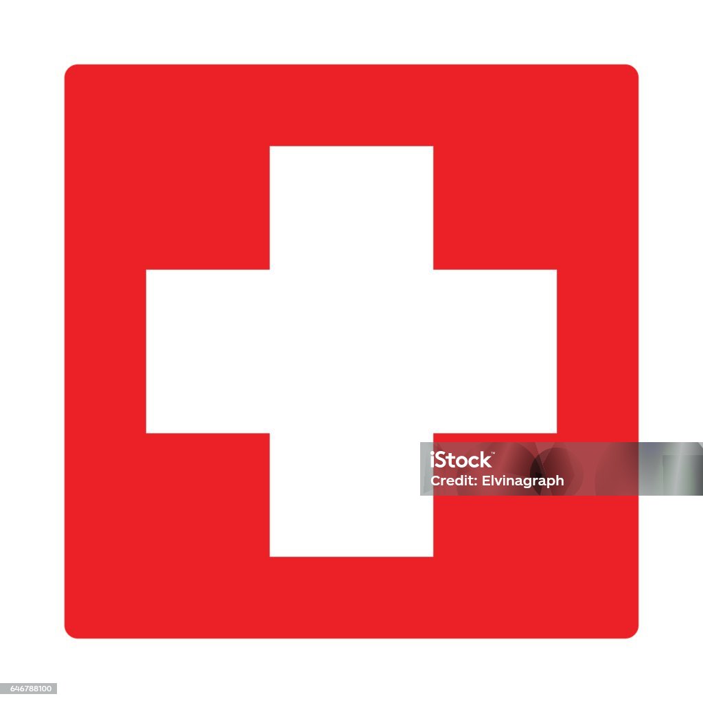 first aid icon isolated vector First Aid Kit stock vector