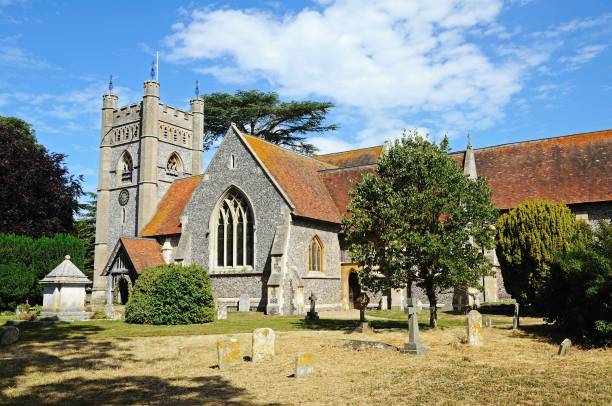 istock St Marys church, Hambledon. 646813642