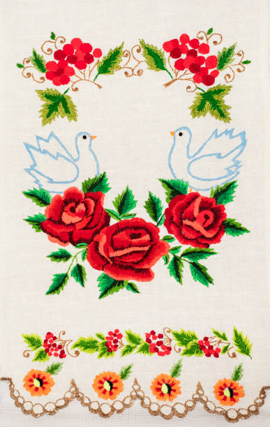 istock Ukrainian folk embroidery 646815860