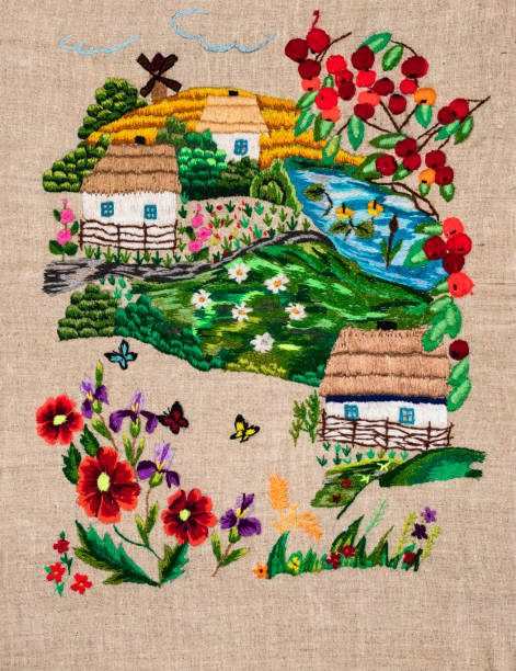 istock Ukrainian folk embroidery 646815878