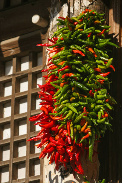 istock Drying in the doors and windows of pepper 646817354