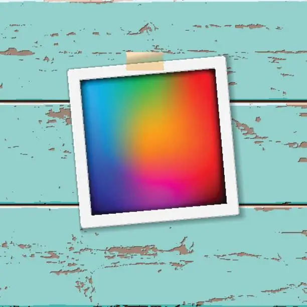 Vector illustration of Abstract picture frame