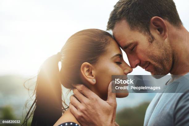 I Love You With Every Beat Of My Heart Stock Photo - Download Image Now - Falling in Love, Love - Emotion, Kissing