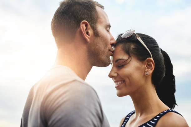 istock True love is a kiss on the forehead 646820092
