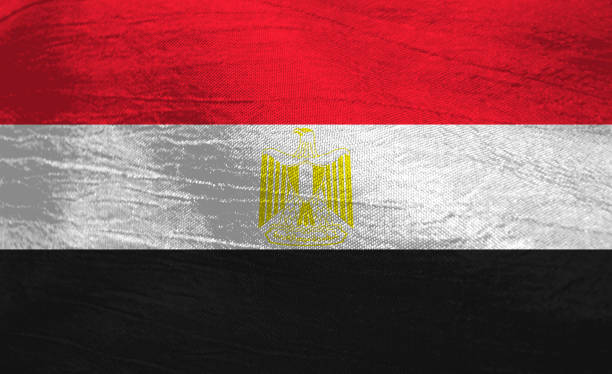 istock National flag of Egypt 646824396