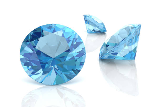 aquamarine(high resolution 3D image) aquamarine(high resolution 3D image) blue saphire stock pictures, royalty-free photos & images