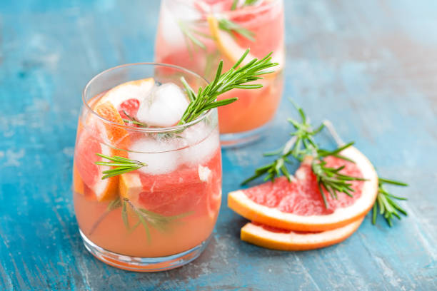 istock Grapefruit and rosemary gin cocktail, refreshing drink with ice 646828800