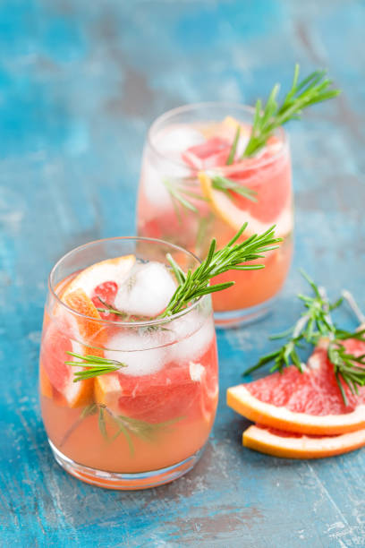 istock Grapefruit and rosemary gin cocktail, refreshing drink with ice 646828860