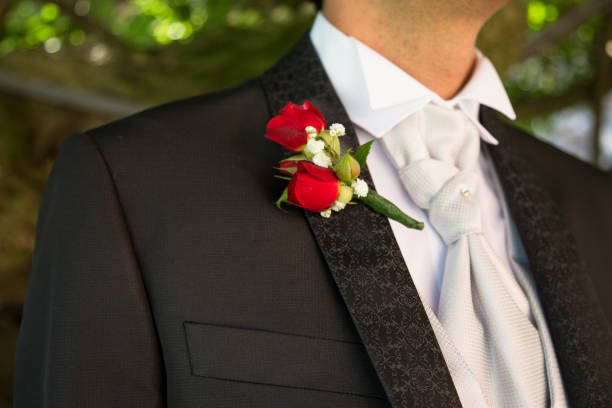 istock Groom in black tuxedo 646832800