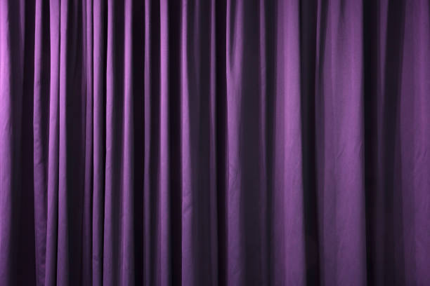 istock Close-up of closed curtain 646833470