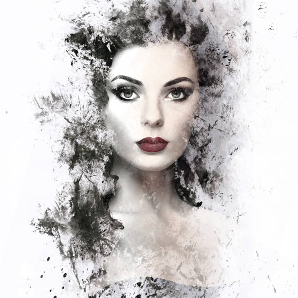 istock Brunette woman with curly hairstyle 646840038