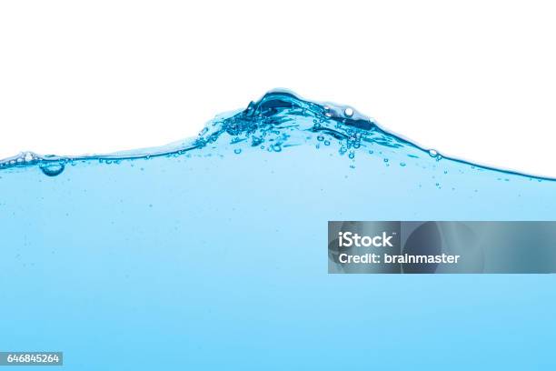 Water Line Stock Photo - Download Image Now - Single Line, Liquid, Blue -  iStock