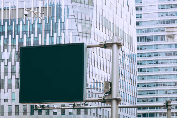 istock Urban blank road sign 646847710