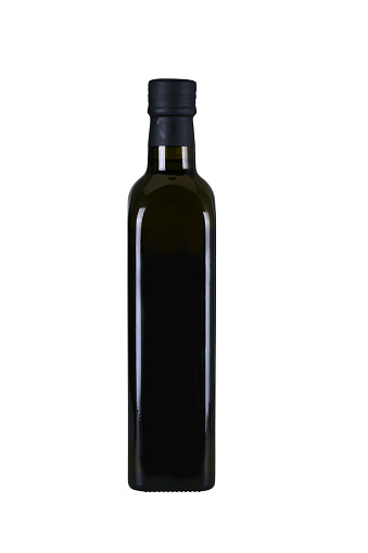 Blank vinegar bottle isolated on white