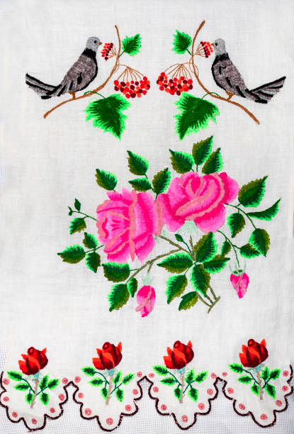 istock Ukrainian folk embroidery 646853658