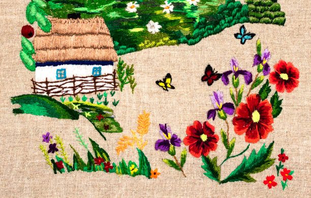 istock Ukrainian folk embroidery 646855774
