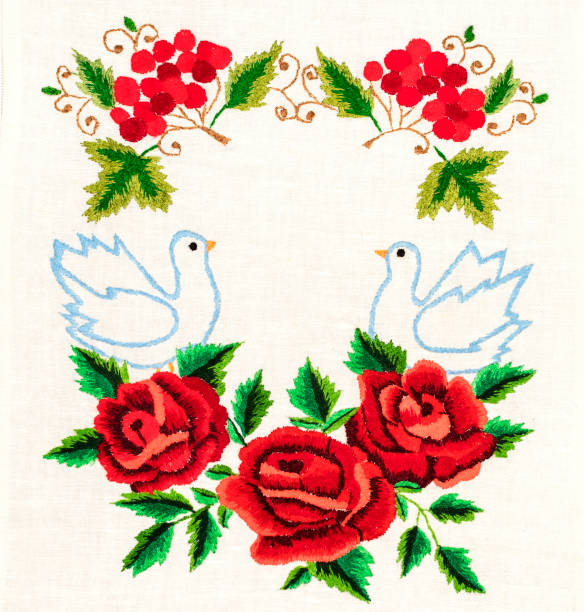 istock Ukrainian folk embroidery 646855798