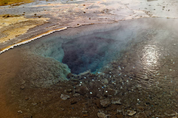 istock Blue hole in Iceland geothermal area 646867850