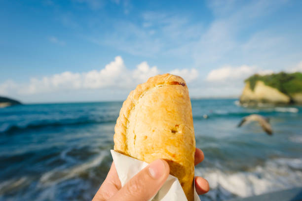 istock Cornish Pasty Over Newquay, Cornwall on a Sunny September day. 646872362