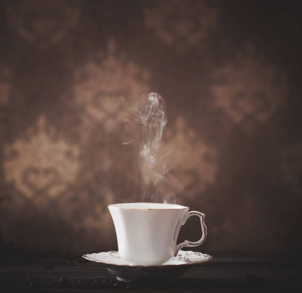 istock cup of coffee in vintage style 646873618