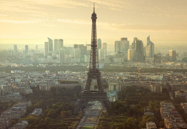 istock Aerial view of Paris 646880962