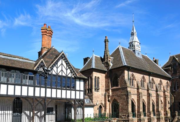 istock St Mary Priory gardens buildings, Coventry. 646883474
