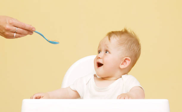 istock Baby Boy In High Chair 646893908