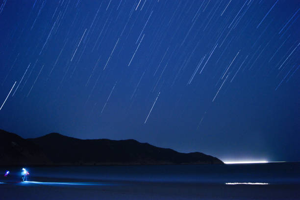 istock Star Trails in Sai Kung Country Park 646906160
