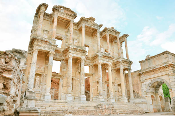 istock Ancient Greek Library of Celsus in Ephesus Turkey 646906218