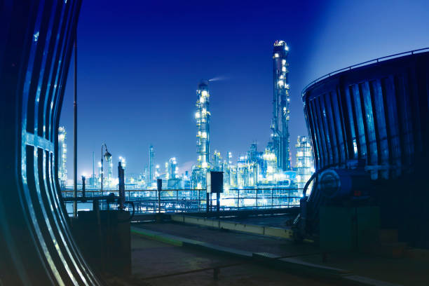 planta química & petroquímica, refinería de petróleo - architecture chemical plant diesel fuel and power generation fotografías e imágenes de stock