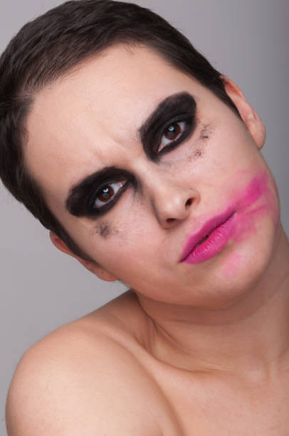 istock Closeup woman with spoiled make-up 646919860