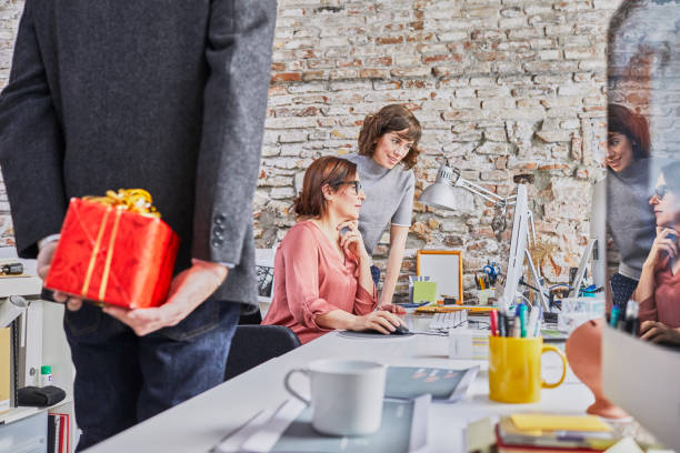 istock 161218 Small business, working at the office. Birthday celebration. 646927436