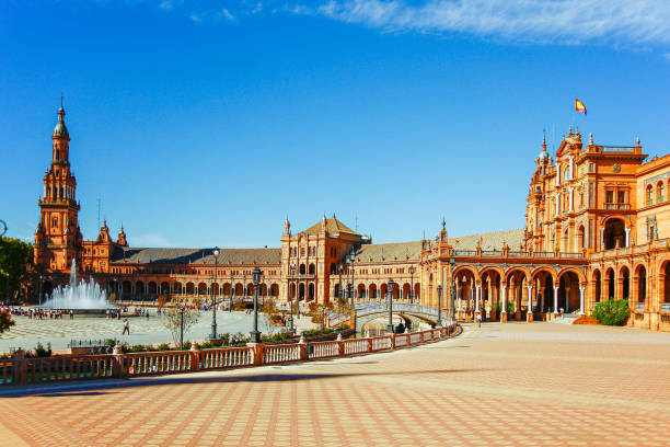 istock Spanish Square (Plaza de Espana) in Sevilla, Spain 646931846