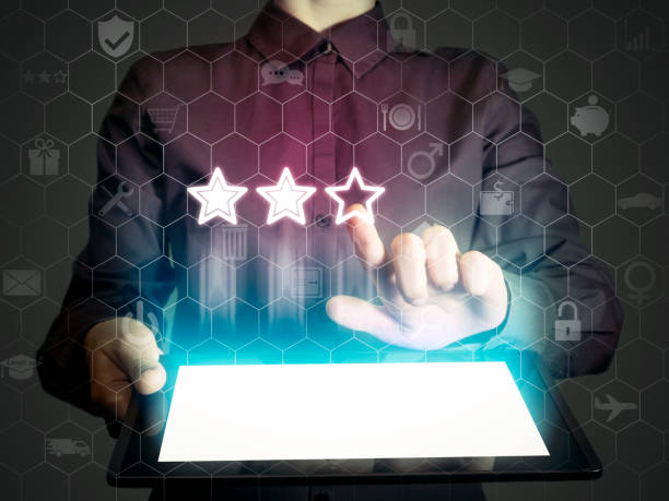 istock Concept of online rating 646945602