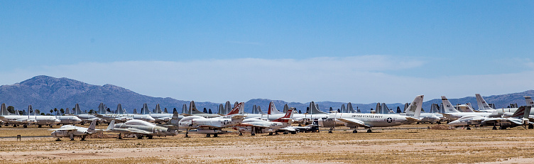 Davis-Monthan Air Force Base AMARG boneyard in Tucson, Arizona. It's the place where nearly 5,000 aircraft have gone to die.