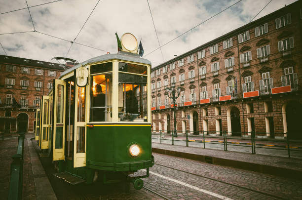 istock historical tram in Turin (Italy) 646958132