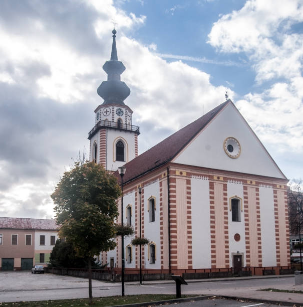 istock church in Myjava city in Western Slovakia 646969616