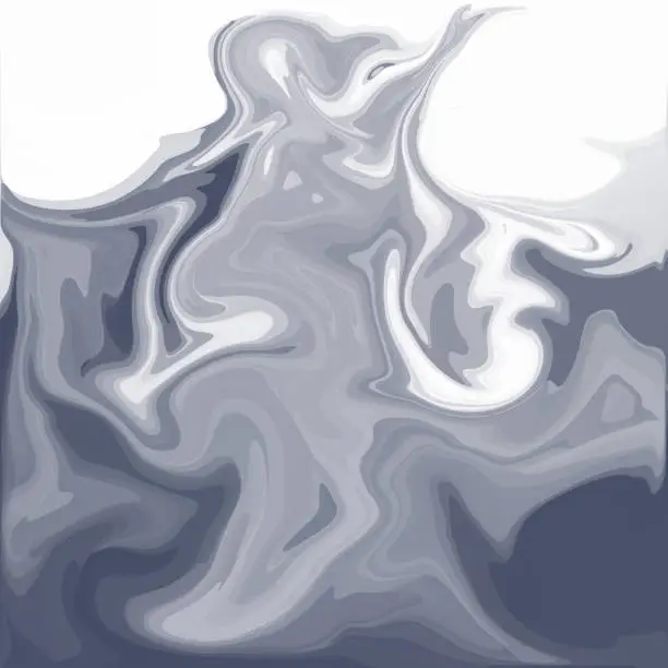 Gray White Digital Acrylic Color Swirl Or Similar Marble Twist Texture Background